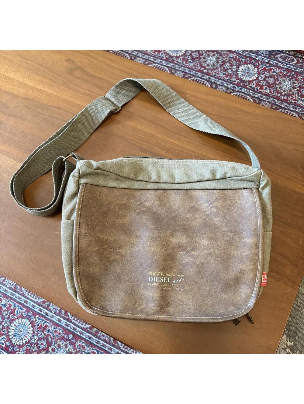 Vintage diesel born diesel spare parts messenger bag 00s OS